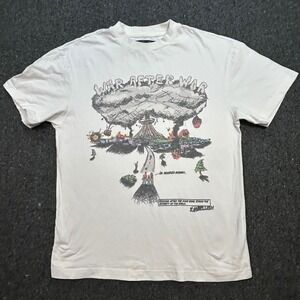 Embellish Streetwear Mens S War After War Graphic White Short Sleeve T-Shirt